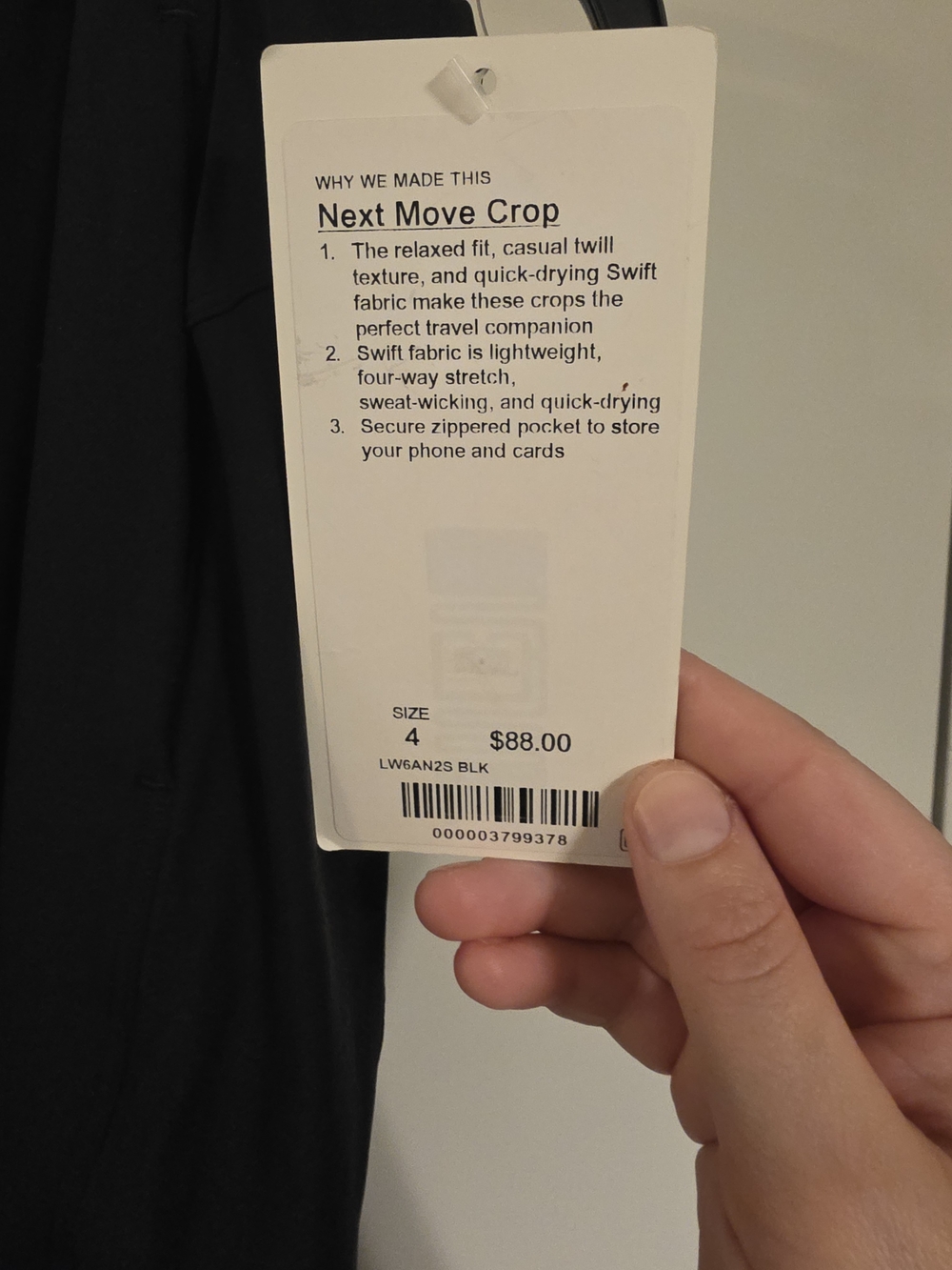 Lululwmon Next Move Crop Pants Size 4